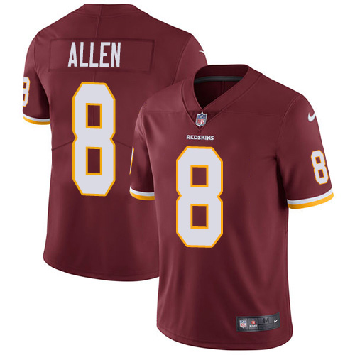 Washington Commanders #8 Kyle Allen Burgundy Red Team Color Youth Stitched Vapor Untouchable Limited Jersey Youth