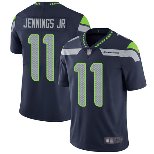 Seattle Seahawks #11 Gary Jennings Jr. Steel Blue Team Color Men's Stitched Vapor Untouchable Limited Jersey Men's