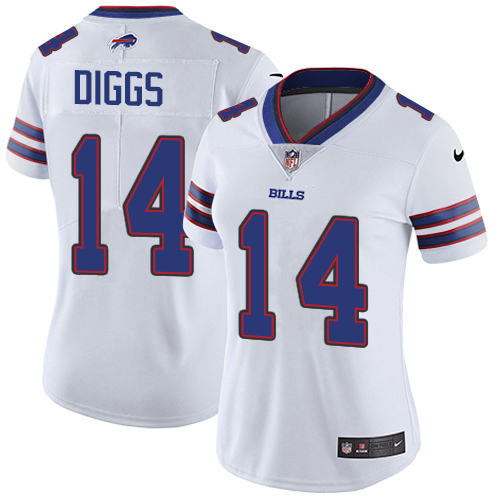 Bills #14 Stefon Diggs White Women's Stitched Vapor Untouchable Limited Jersey