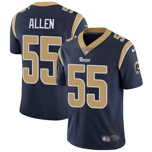 Los Angeles Rams #55 Brian Allen Navy Blue Team Color Men's Stitched Vapor Untouchable Limited Jersey Men's