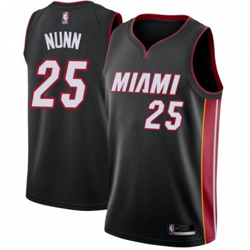 Miami Heat #25 Kendrick Nunn Black Womens Swingman Icon Edition Jersey Womens