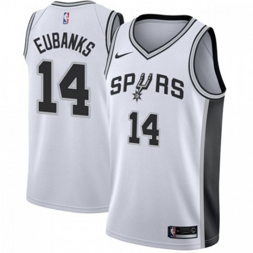 San Antonio Spurs #14 Drew Eubanks White Womens Swingman Association Edition Jersey Womens