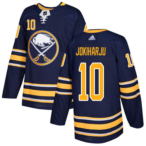 Adidas Buffalo Sabres #10 Henri Jokiharju Navy Blue Home Authentic Stitched Youth Jersey Youth