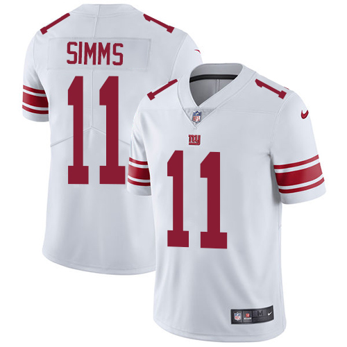 New York Giants #11 Phil Simms White Youth Stitched Vapor Untouchable Limited Jersey Youth