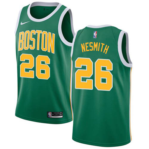 Boston Celtics #26 Aaron Nesmith Green Swingman Earned Edition Jersey Mens