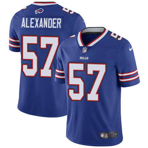 Buffalo Bills #57 Lorenzo Alexander Royal Blue Team Color Youth Stitched Vapor Untouchable Limited Jersey Youth