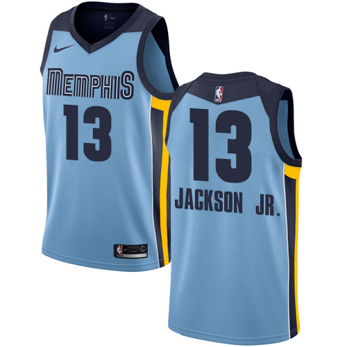 Memphis Grizzlies #13 Jaren Jackson Jr. Light Blue Youth Swingman Statement Edition Jersey Youth