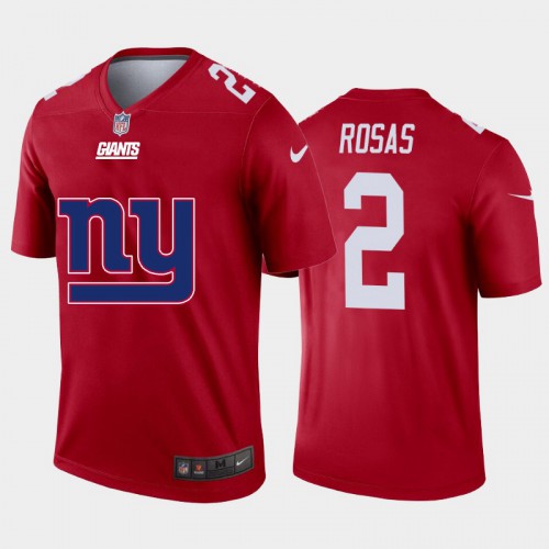 New York New York Giants #2 Aldrick Rosas Red Men's Big Team Logo Vapor Limited Jersey Men's