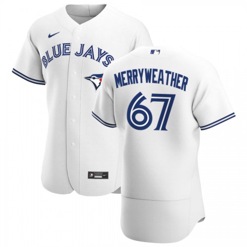 Toronto Toronto Blue Jays #67 Julian Merryweather Men's White Home 2020 Authentic Player Jersey Men's