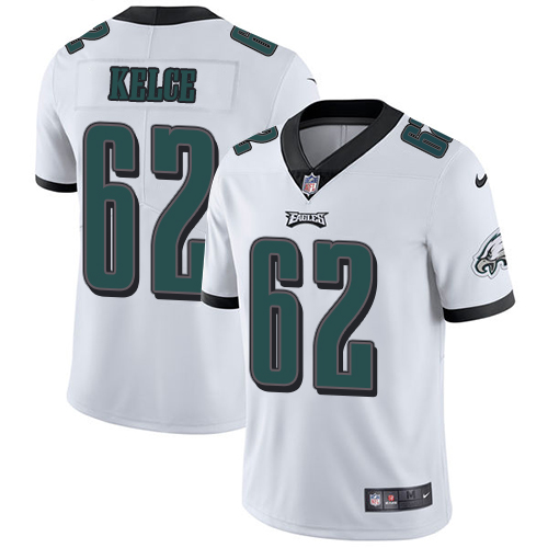 Eagles #62 Jason Kelce White Youth Stitched Vapor Untouchable Limited Jersey