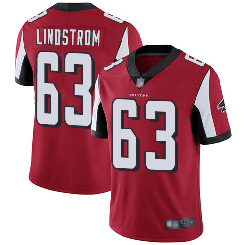 Atlanta Falcons #63 Chris Lindstrom Red Team Color Youth Stitched Vapor Untouchable Limited Jersey Youth