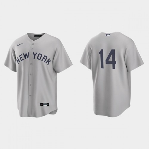 New York New York Yankees #14 Tyler Wade Men's Gray 2021 Field of Dreams Game Jersey Men's