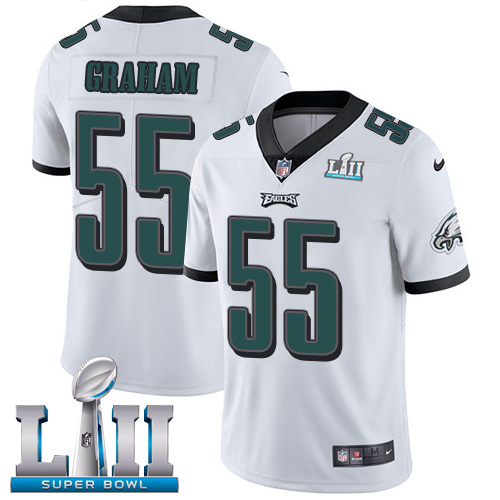 Eagles #55 Brandon Graham White Super Bowl LII Men's Stitched Vapor Untouchable Limited Jersey