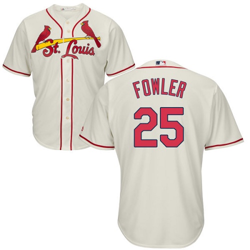 St.Louis Cardinals #25 Dexter Fowler Cream Cool Base Stitched Youth Jersey Youth