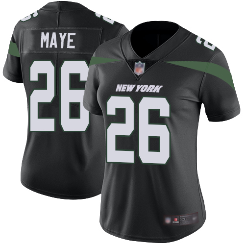 New York Jets #26 Marcus Maye Black Alternate Women's Stitched Vapor Untouchable Limited Jersey Womens