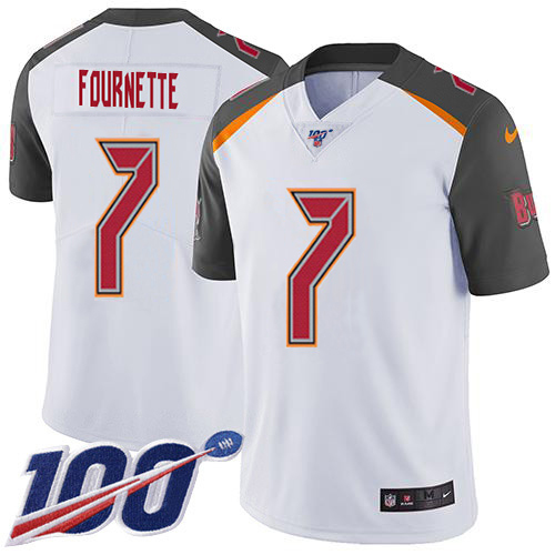 Buccaneers #7 Leonard Fournette White Youth Stitched 100th Season Vapor Untouchable Limited Jersey