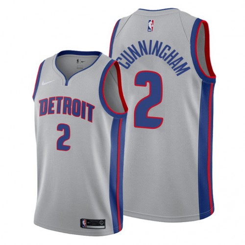 Detroit Detroit Pistons #2 Cade Cunningham Womens Gray Jersey 2021 NB.1 Womens