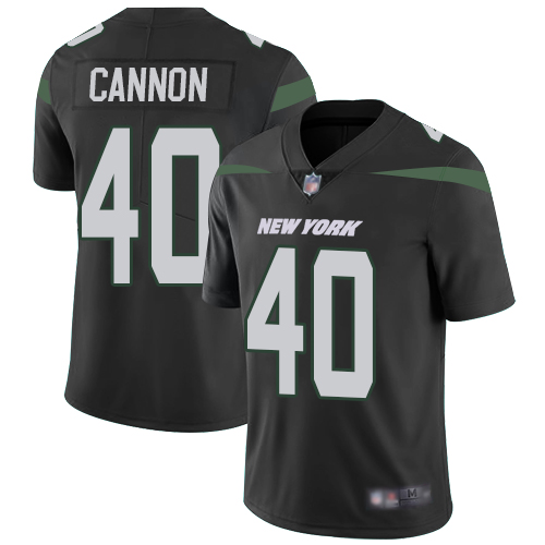 New York Jets #40 Trenton Cannon Black Alternate Men's Stitched Vapor Untouchable Limited Jersey Men's
