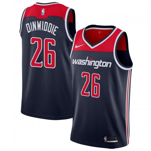 Washington Wizards #26 Spencer Dinwiddie Youth Navy Blue Swingman Statement Edition Jersey Youth