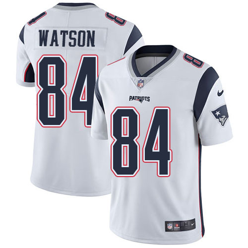 New England Patriots #84 Benjamin Watson White Men's Stitched Vapor Untouchable Limited Jersey Men's