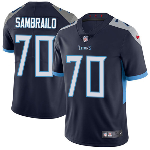 Tennessee Titans #70 Ty Sambrailo Navy Blue Team Color Men's Stitched Vapor Untouchable Limited Jersey Men's