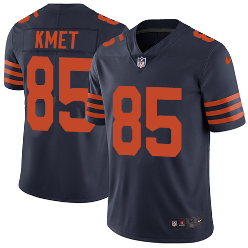 Chicago Bears #85 Cole Kmet Navy Blue Alternate Men's Stitched Vapor Untouchable Limited Jersey Men's