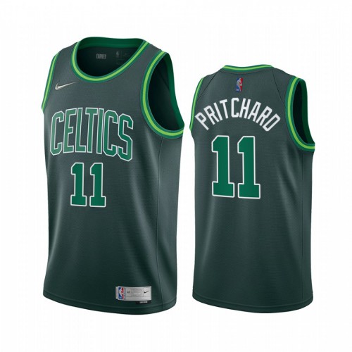 Boston Boston Celtics #11 Payton Pritchard Green Youth Swingman 2020-21 Earned Edition Jersey Youth