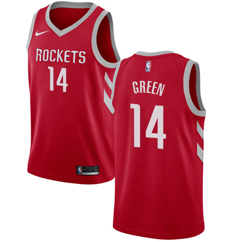 Houston Rockets #14 Gerald Green Red Swingman Icon Edition Jersey Mens