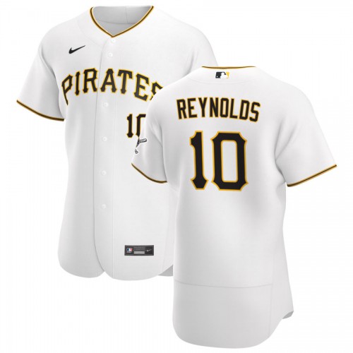 Pittsburgh Pittsburgh Pirates #10 Bryan Reynolds Men's White Home 2020 Authentic Player Jersey Men's