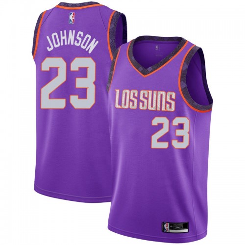 Phoenix Suns #23 Cameron Johnson Purple Youth Swingman City Edition 2018/19 Jersey Youth