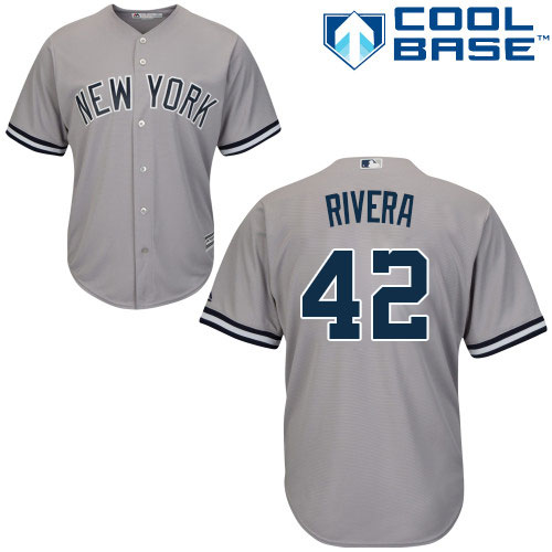 New York Yankees #42 Mariano Rivera Stitched Grey Youth Jersey Youth