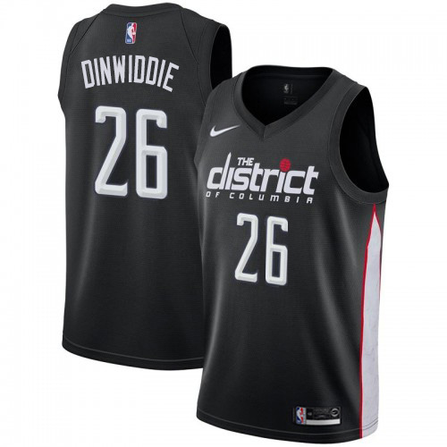 Washington Wizards #26 Spencer Dinwiddie Black Swingman City Edition 2018/19 Jersey Mens
