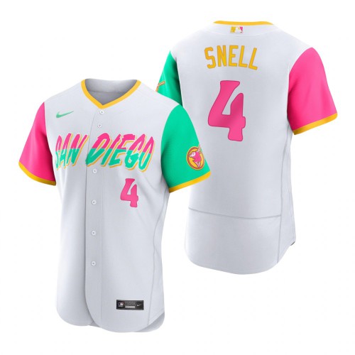 San Diego San Diego Padres #4 Blake Snell 2022 City Connect Men's Authentic Jersey - White Men's