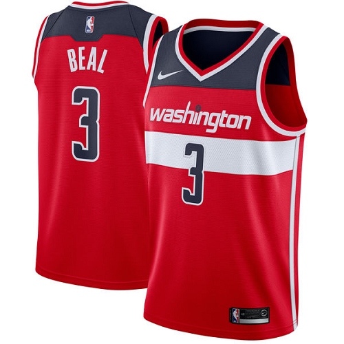 Washington Wizards #3 Bradley Beal Red Womens Swingman Icon Edition Jersey Womens