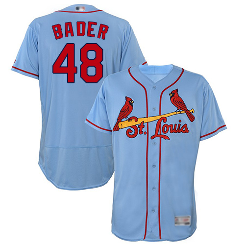 St.Louis Cardinals #48 Harrison Bader Light Blue Flexbase Authentic Collection Stitched Jersey Men's