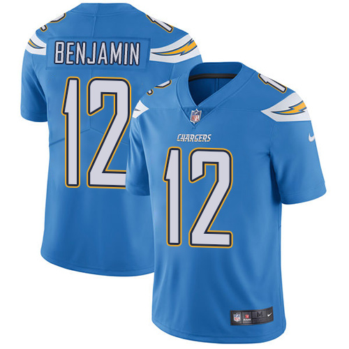 Los Angeles Chargers #12 Travis Benjamin Electric Blue Alternate Men's Stitched Vapor Untouchable Limited Jersey Men's
