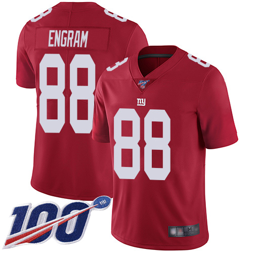 New York Giants #88 Evan Engram Red Men's Stitched Limited Inverted Legend 100th Season Jersey Men's