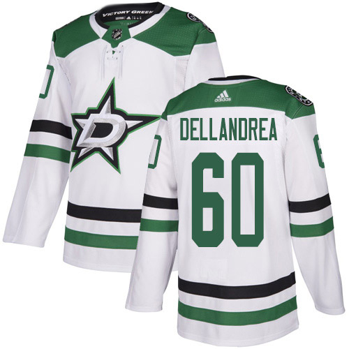 Adidas Dallas Stars #60 Ty Dellandrea White Road Authentic Youth Stitched Jersey Youth