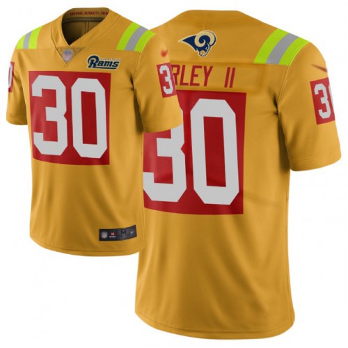 Los Angeles Rams #30 Todd Gurley II Gold Men's Stitched Limited City Edition Jersey Men's