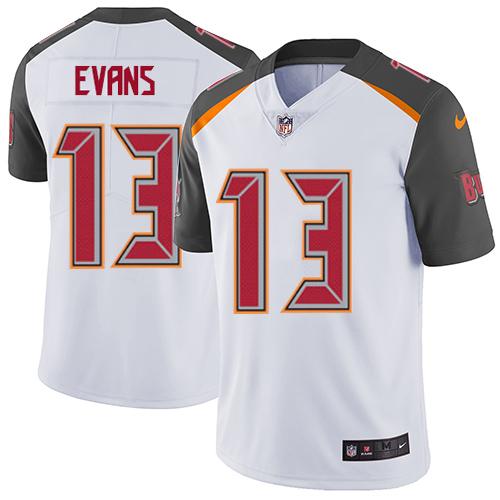 Buccaneers #13 Mike Evans White Youth Stitched Vapor Untouchable Limited Jersey