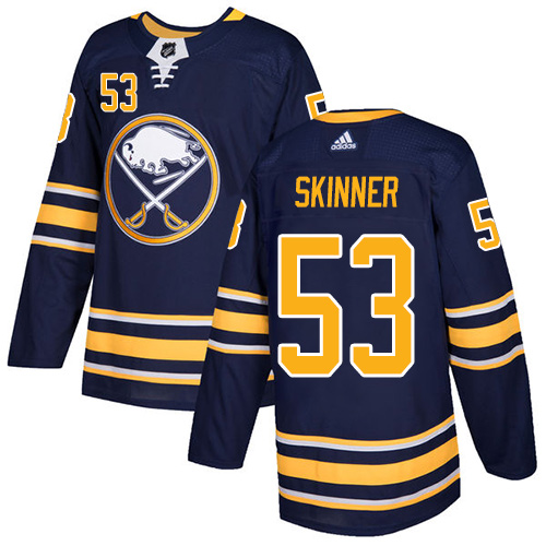 Adidas Buffalo Sabres #53 Jeff Skinner Navy Blue Home Authentic Youth Stitched Jersey Youth