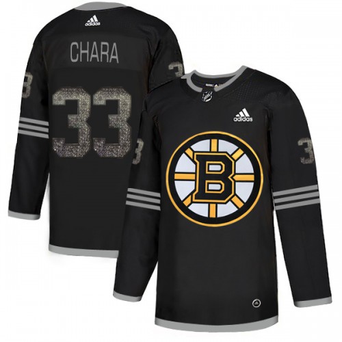Adidas Boston Bruins #33 Zdeno Chara Black Authentic Classic Stitched Jersey Men's