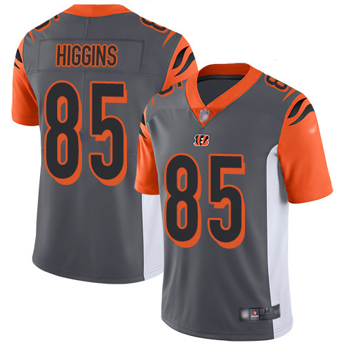 Bengals #85 Tee Higgins Silver Youth Stitched Limited Inverted Legend Jersey