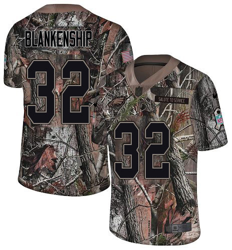 Eagles #32 Reed Blankenship Camo Youth Stitched Limited Rush Realtree Jersey