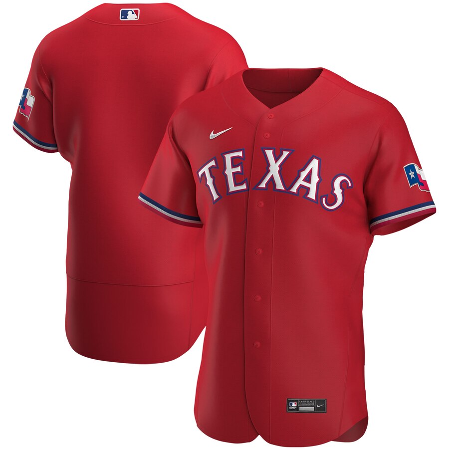 Texas Rangers Men's Red Alternate 2020 Authentic Jersey
