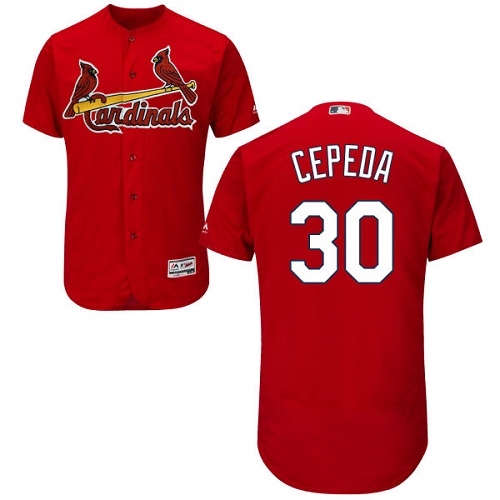 St.Louis Cardinals #30 Orlando Cepeda Red Flexbase Authentic Collection Stitched Jersey Men's