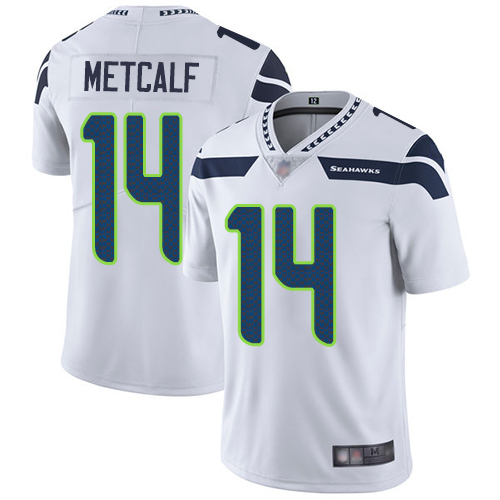 Seahawks #14 D.K. Metcalf White Youth Stitched Vapor Untouchable Limited Jersey