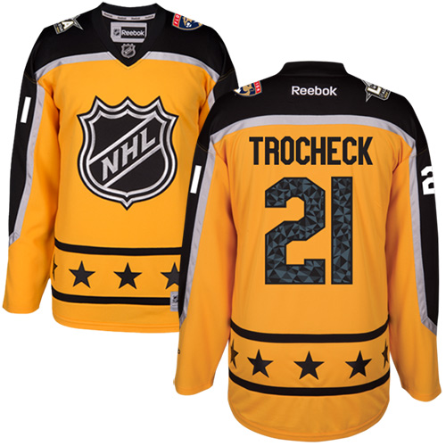 Florida Panthers #21 Vincent Trocheck Yellow 2017 All-Star Atlantic Division Women's Stitched Jersey Womens
