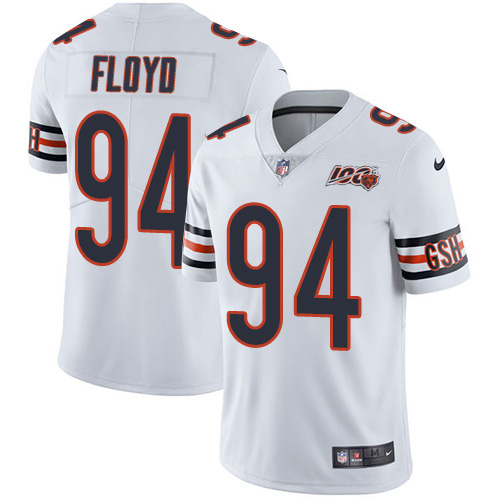 Chicago Bears #94 Leonard Floyd White Men's 100th Season Stitched Vapor Untouchable Limited Jersey Men's