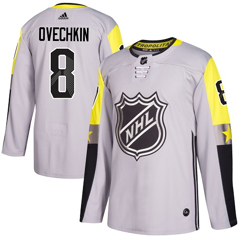 Adidas Washington Capitals #8 Alex Ovechkin Gray 2018 All-Star Metro Division Authentic Stitched Youth Jersey Youth